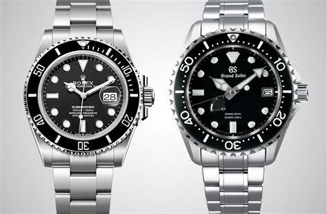 rolex vs grand seiko|rolex submariner seiko.